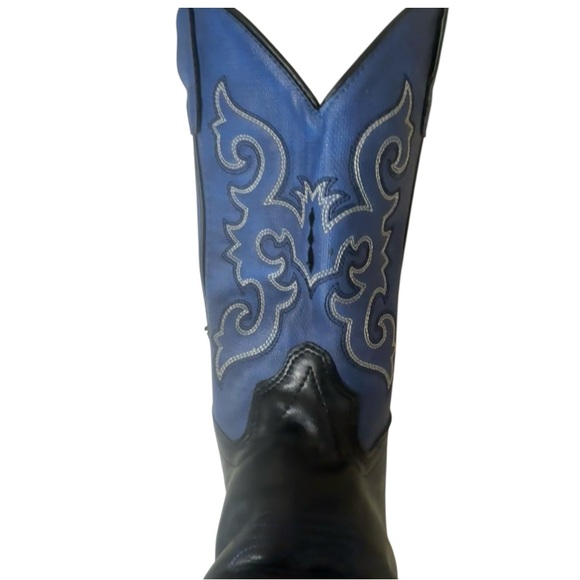 OLD WEST youth blue cowboy boots boys girls  size 12 - mint💥Worn once - Picture 7 of 15